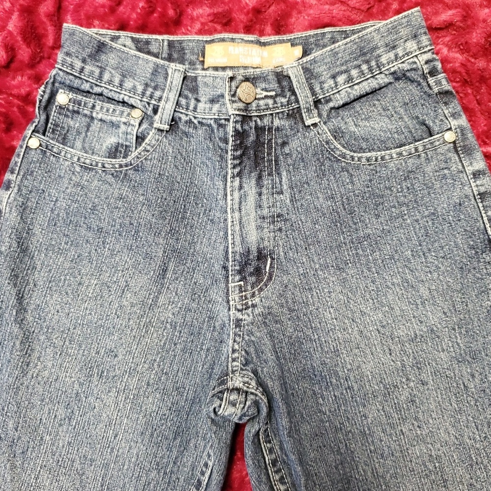 VINTAGE JEANSTATION HIGH WAIST STRAIGHT LEG JEANS - Picture 3 of 8